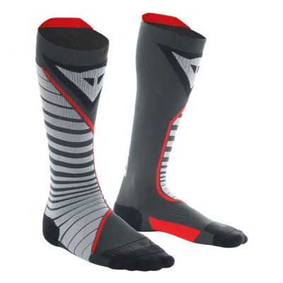 Dainese THERMO LONG kompresní podkolenky černé/červené vel.42-44